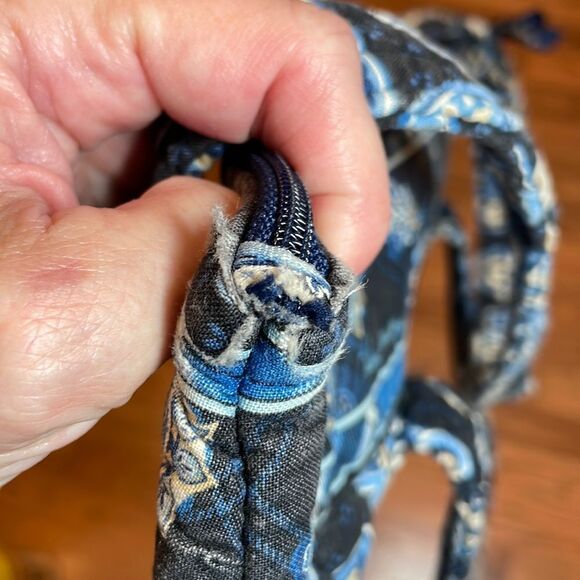 Very Bradley Shoulder Tote Bag, Blue - Picture 4 of 8